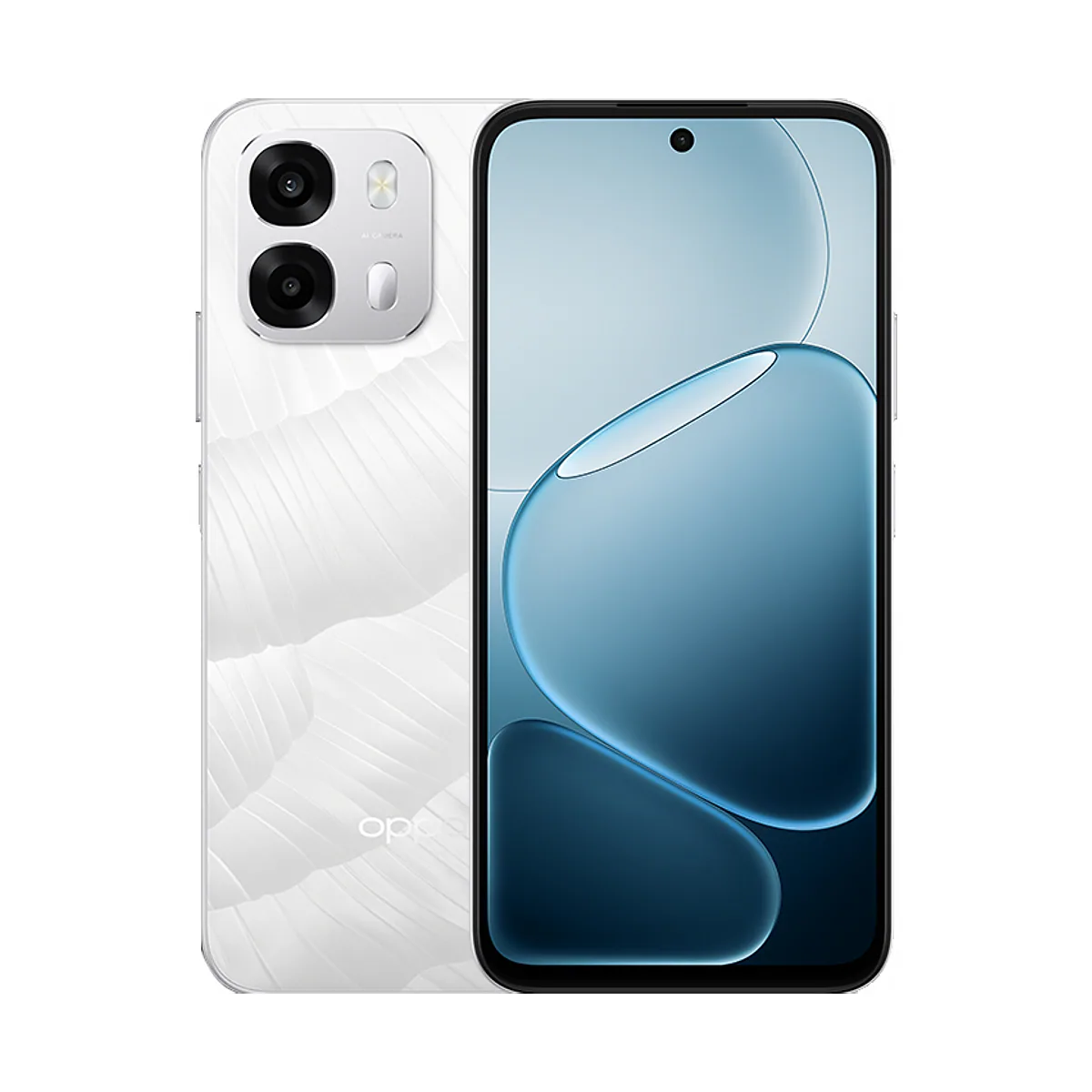 Oppo A6s in Ice White