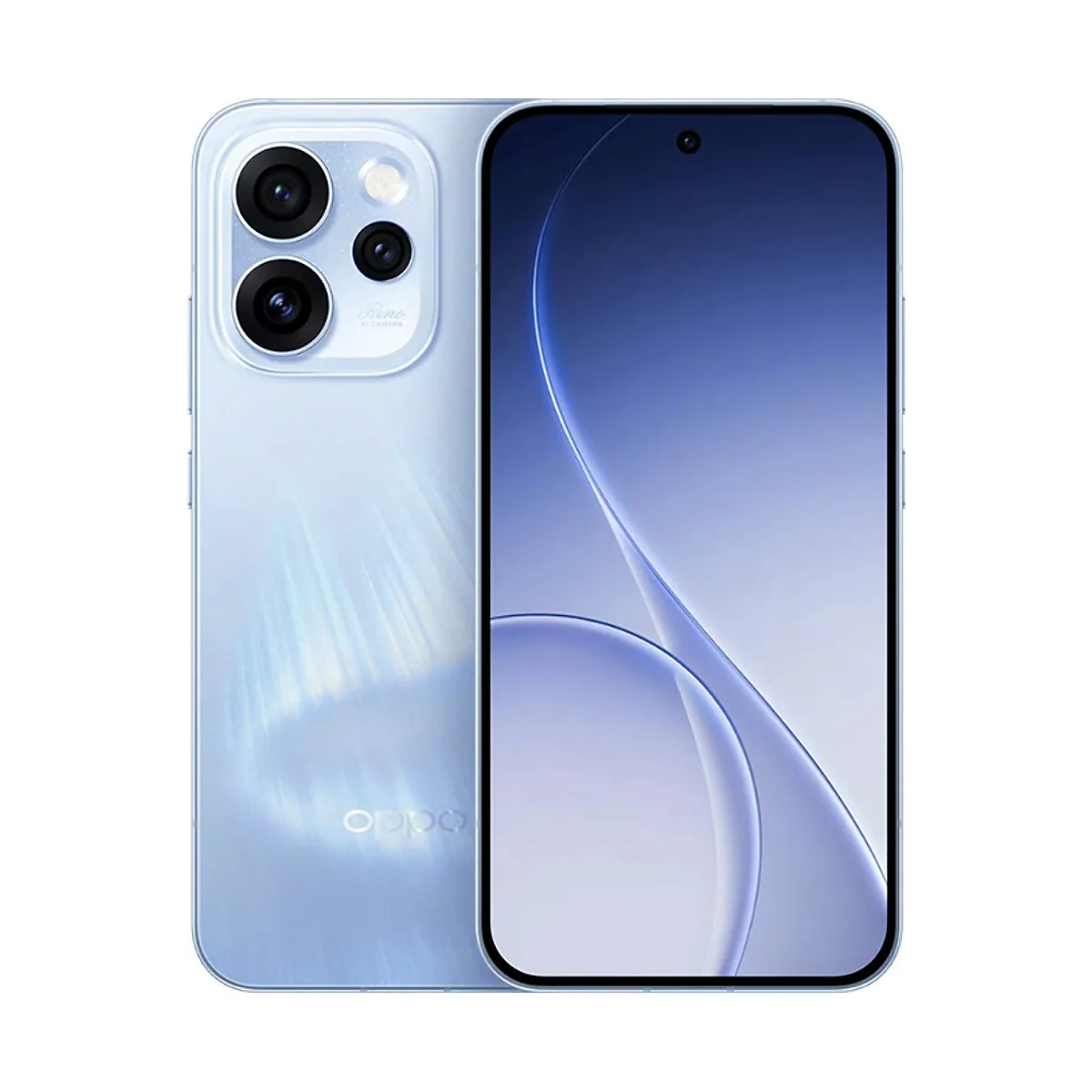 Oppo Reno 15F in Aurora Blue